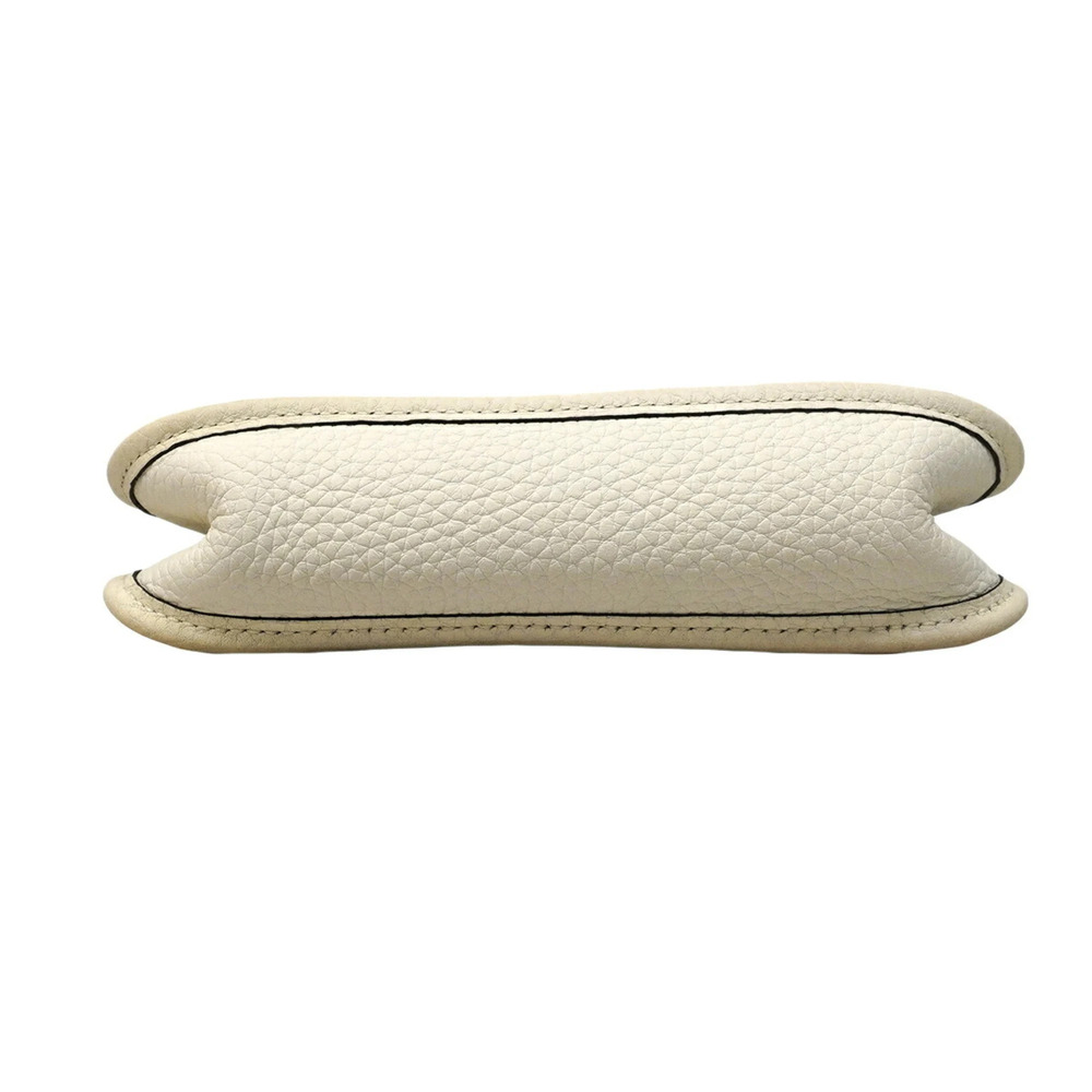 Hermes Evelyne TPM Shoulder Bag, Taurillon Clemence Leather, White, B Stamp, ... - Picture 3 of 9
